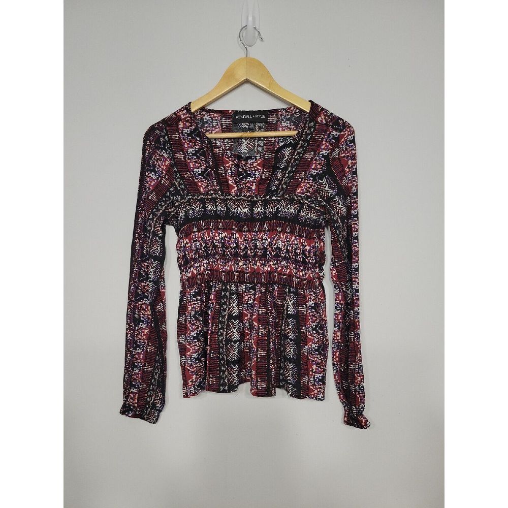Kendall & Kylie Women's Top‎ XS Geometric Tunic